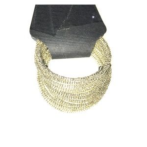 New Silver beaded wrap bracelet handmade small
